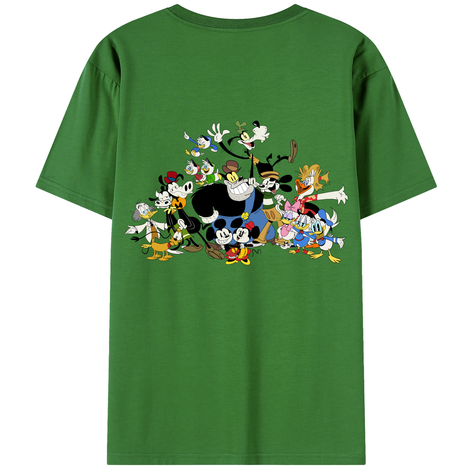 （画像用） ミッキーマウス Mickey Mouse レディース半袖Tシャツ(バックプリント)